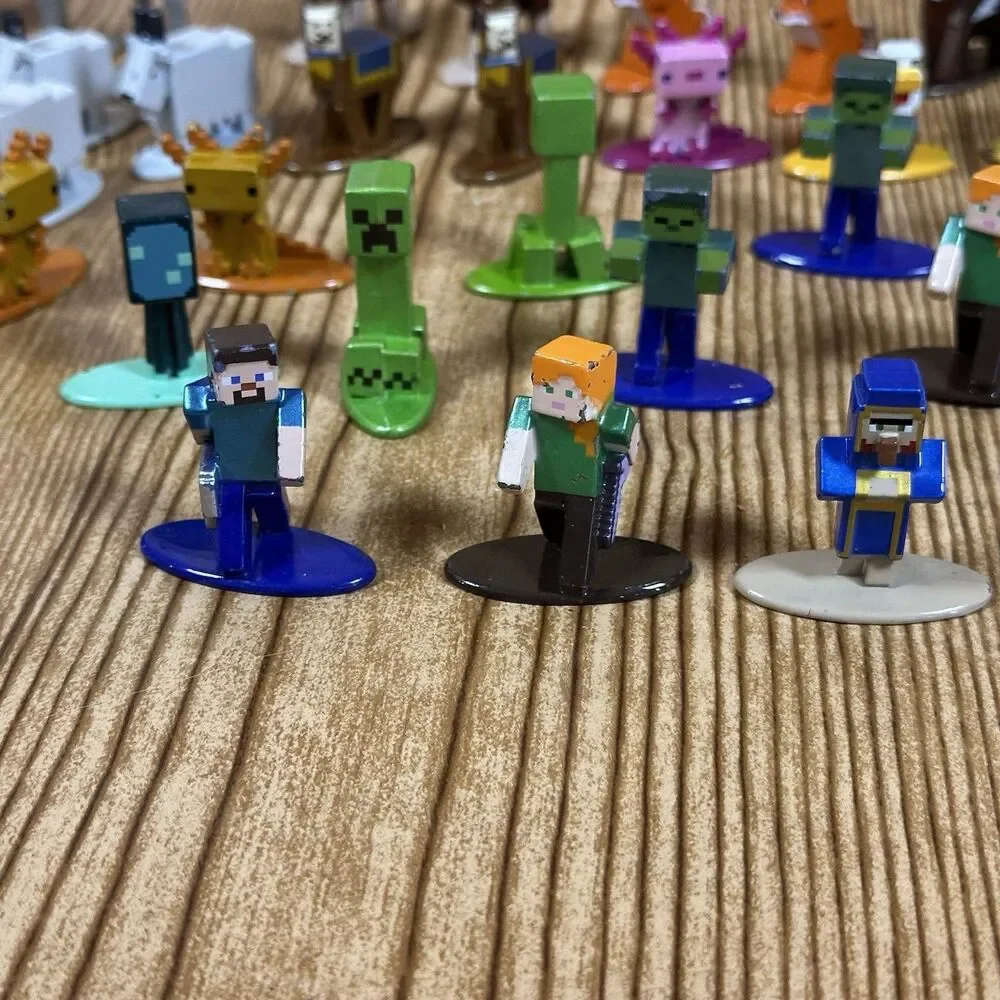 Minecraft Nano Metalfigs‎ Die Cast Metal Figures Lot Of 34 Jada Toys READ